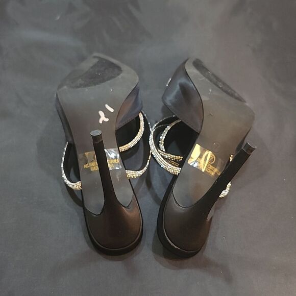 BRAND NEW OLIVER JOHNSON POINTED TOE SUMMER CRYSTAL THIN HIGH HEELS SAND… - Picture 14 of 16